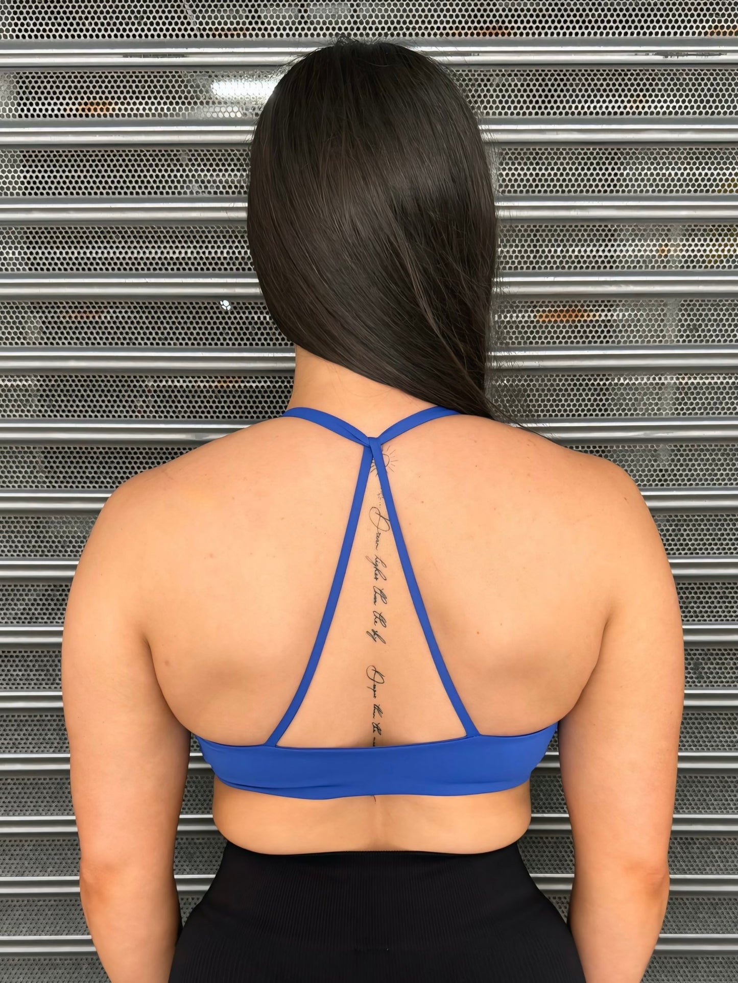 TWIST & TONIC SPORT BRA in OCEAN BLUE