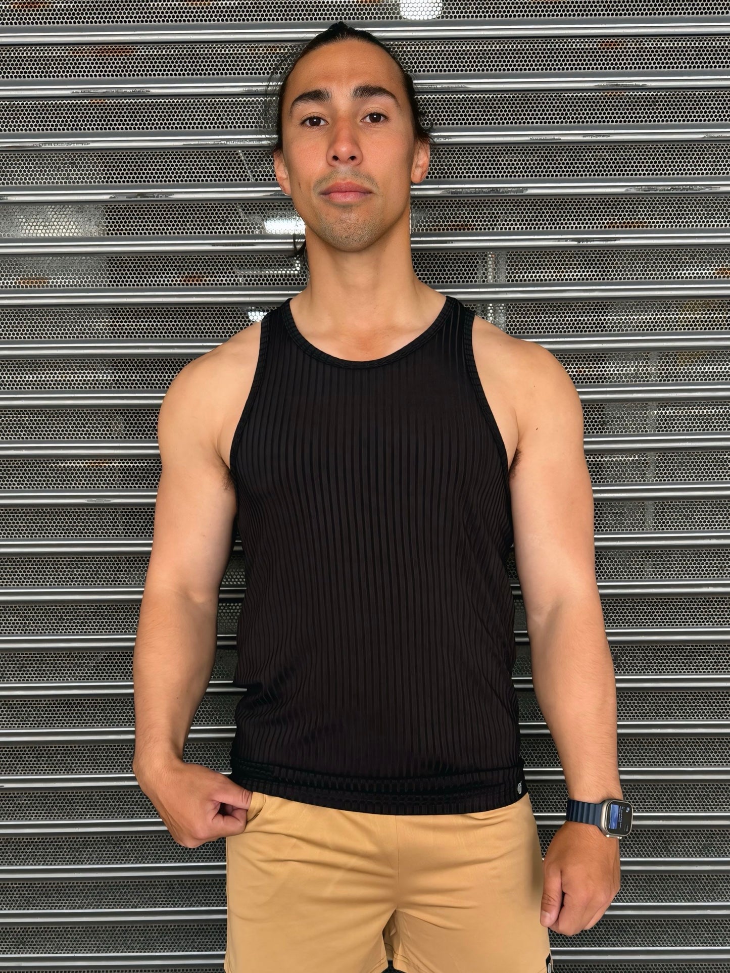 FP RIBBED TANK in Black