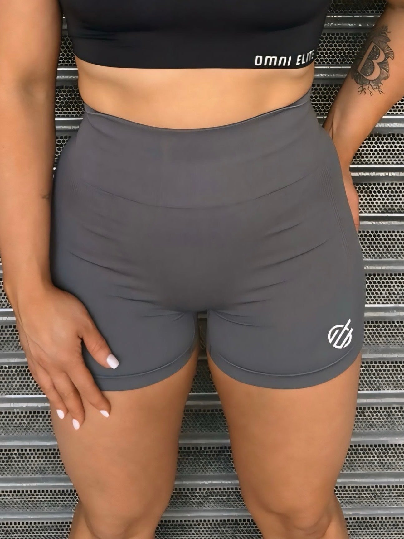 JS DEFINE SHORTS in DARK GREY