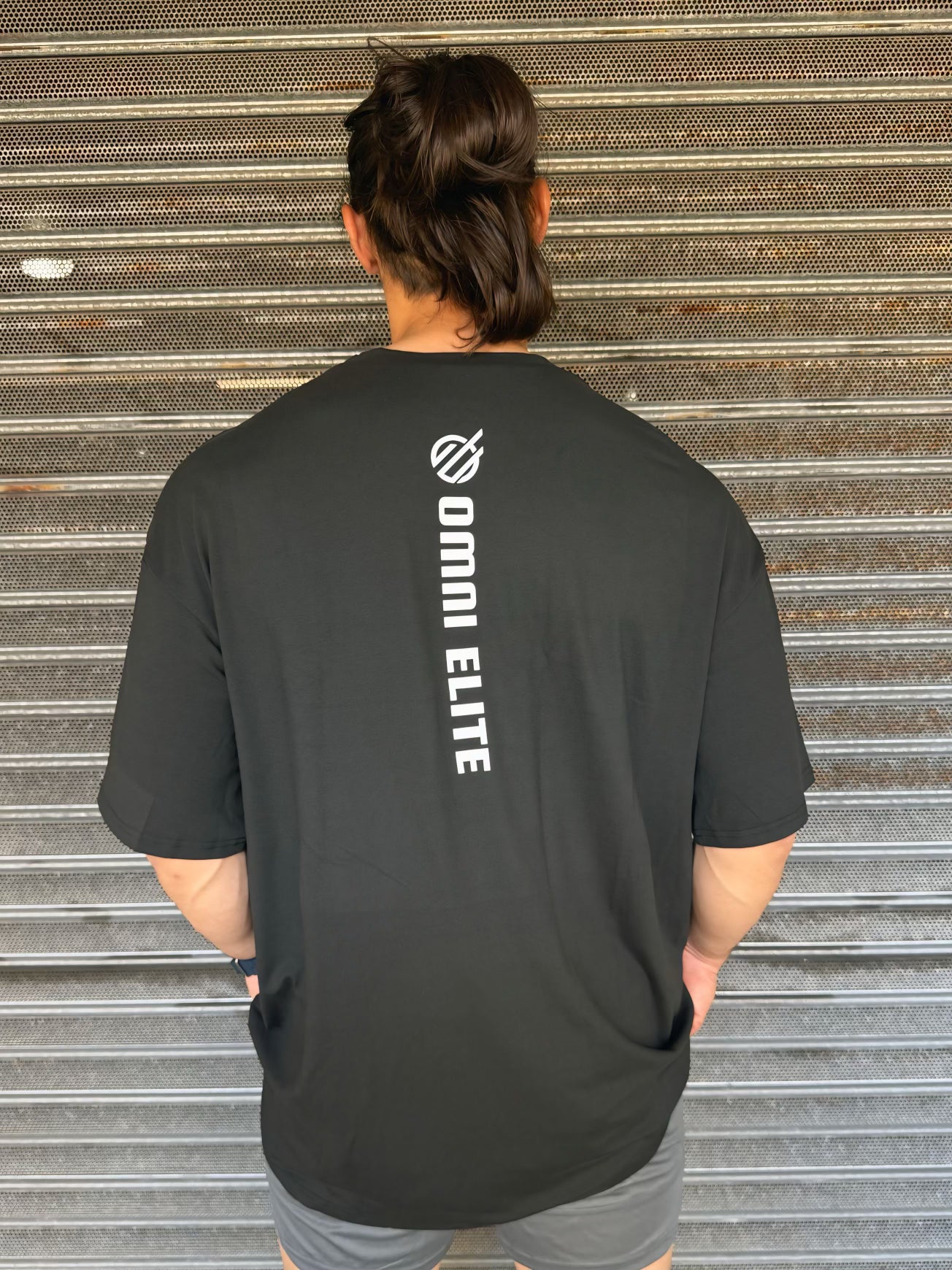 AS OVERSIZED TEE in Black
