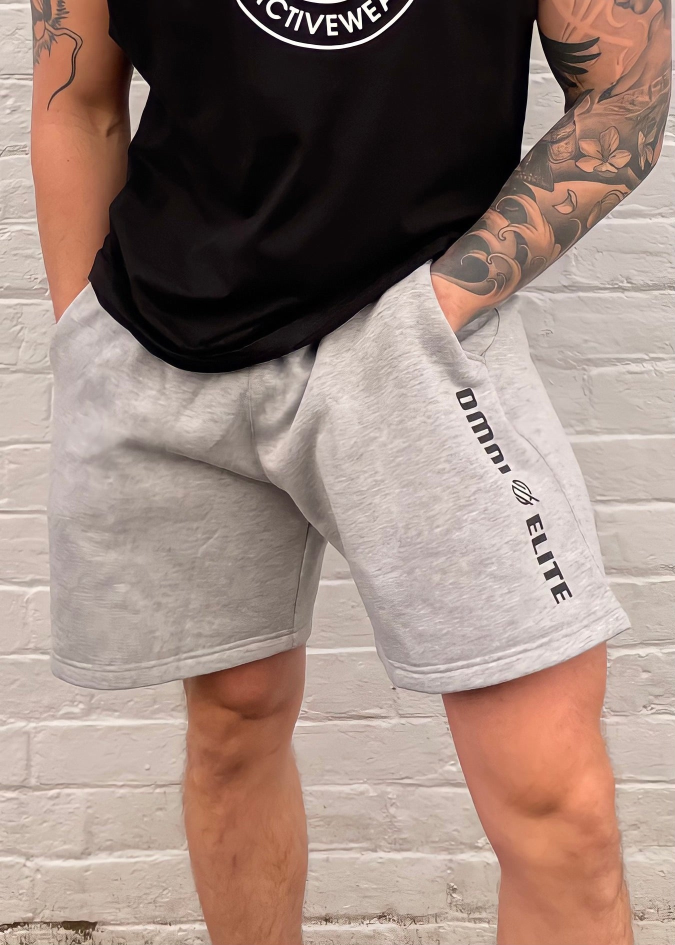 POCKET FLEECE SHORT in GREY