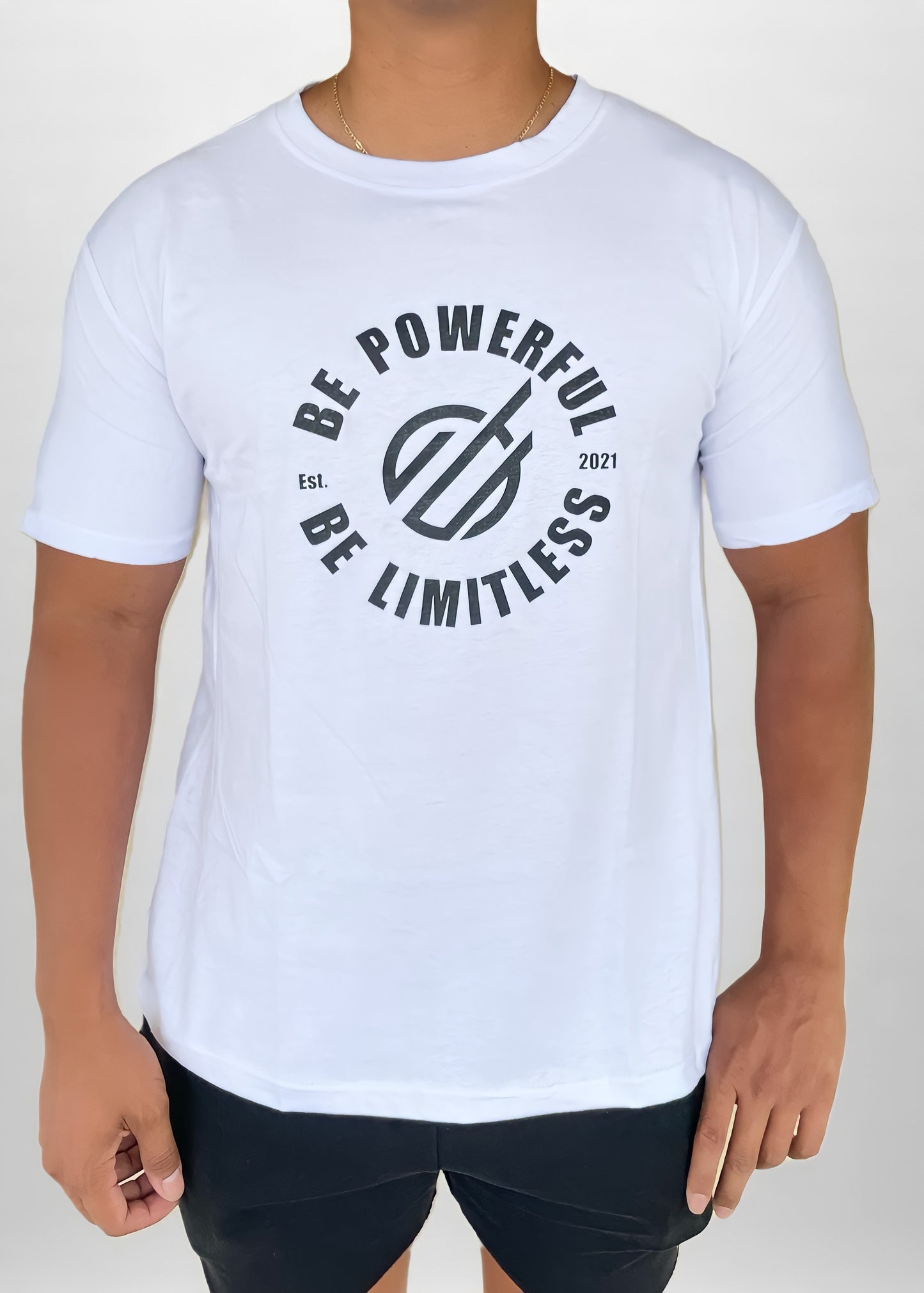 OMNI ORIGINAL BE POWERFUL BE LIMITLESS TEE (Unisex) in White