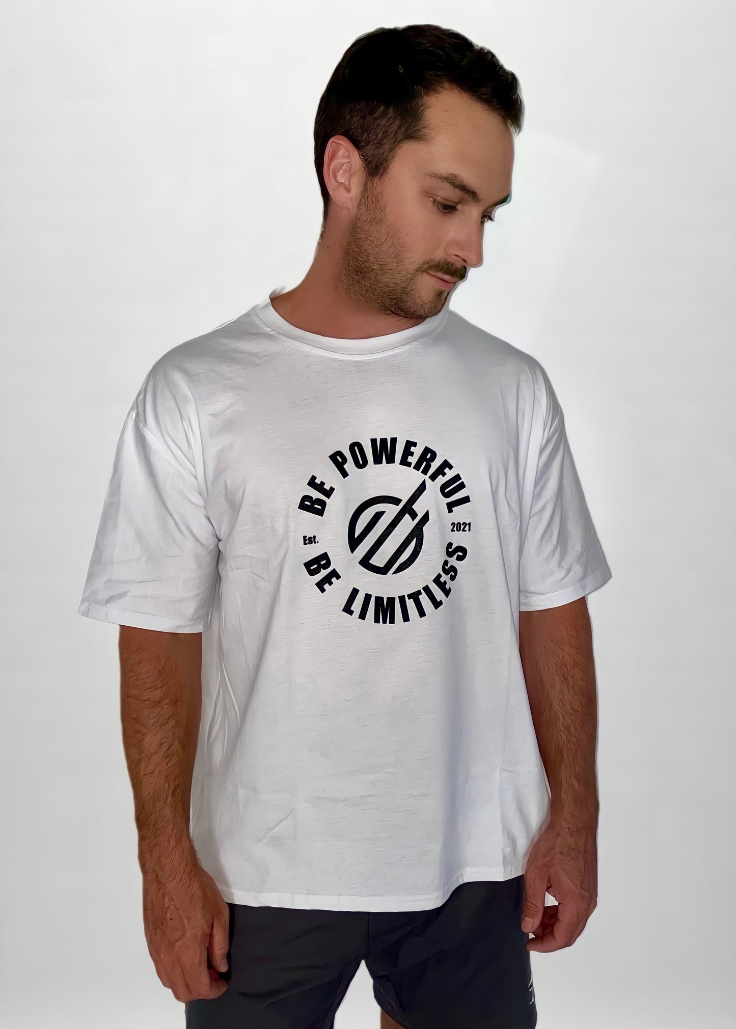 OMNI ORIGINAL BE POWERFUL BE LIMITLESS TEE (Unisex) in White
