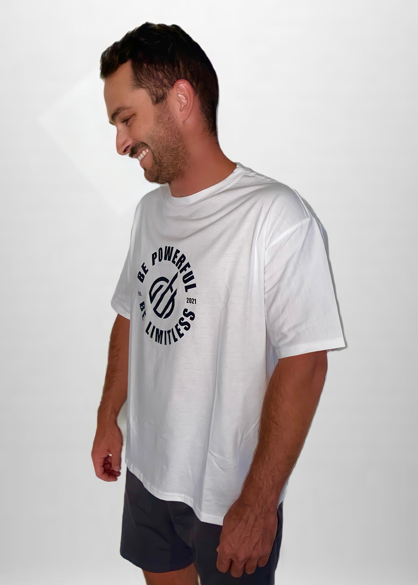 OMNI ORIGINAL BE POWERFUL BE LIMITLESS TEE (Unisex) in White