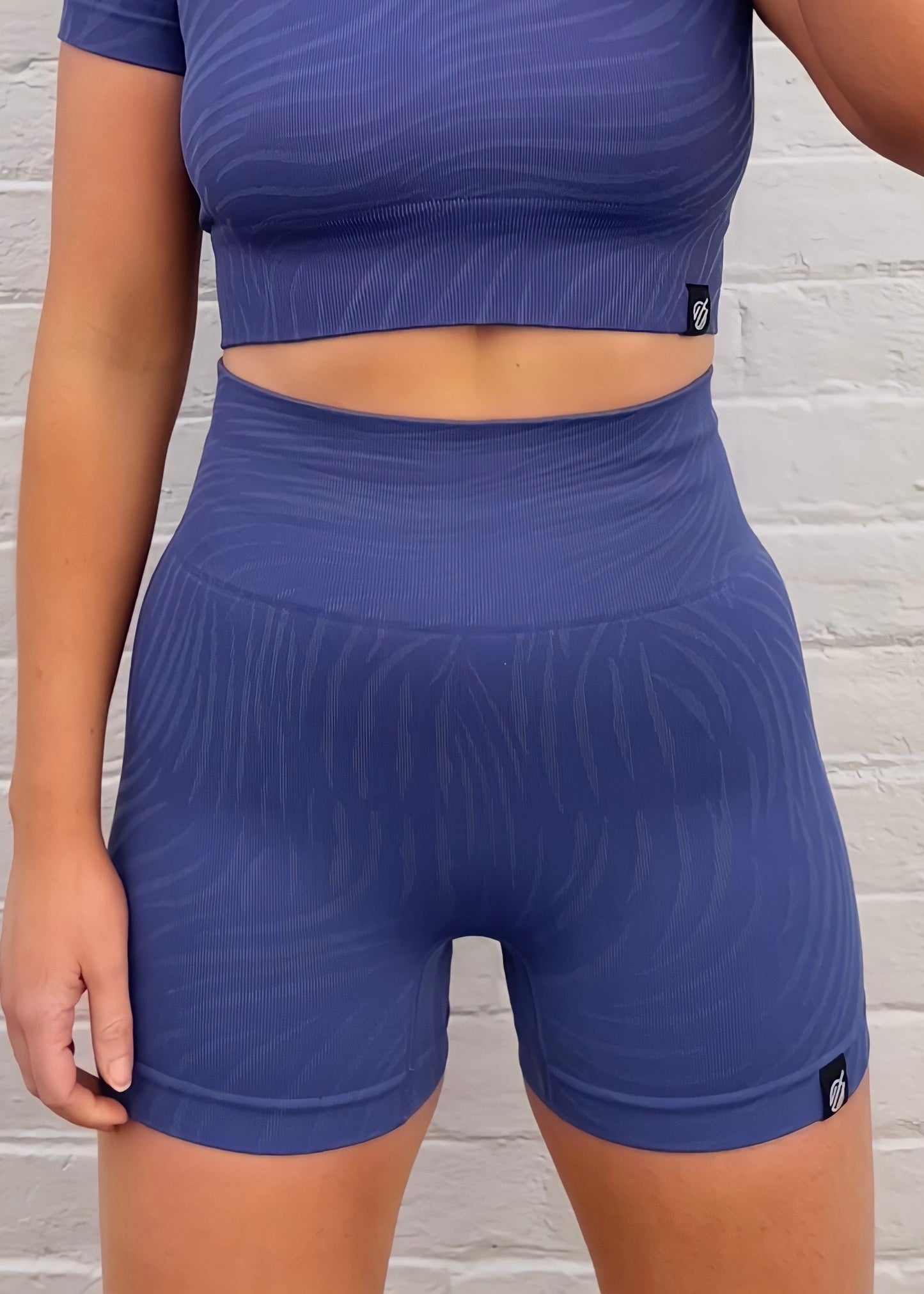 FUSION BIKE SHORTS in ROYAL BLUE PATTERN