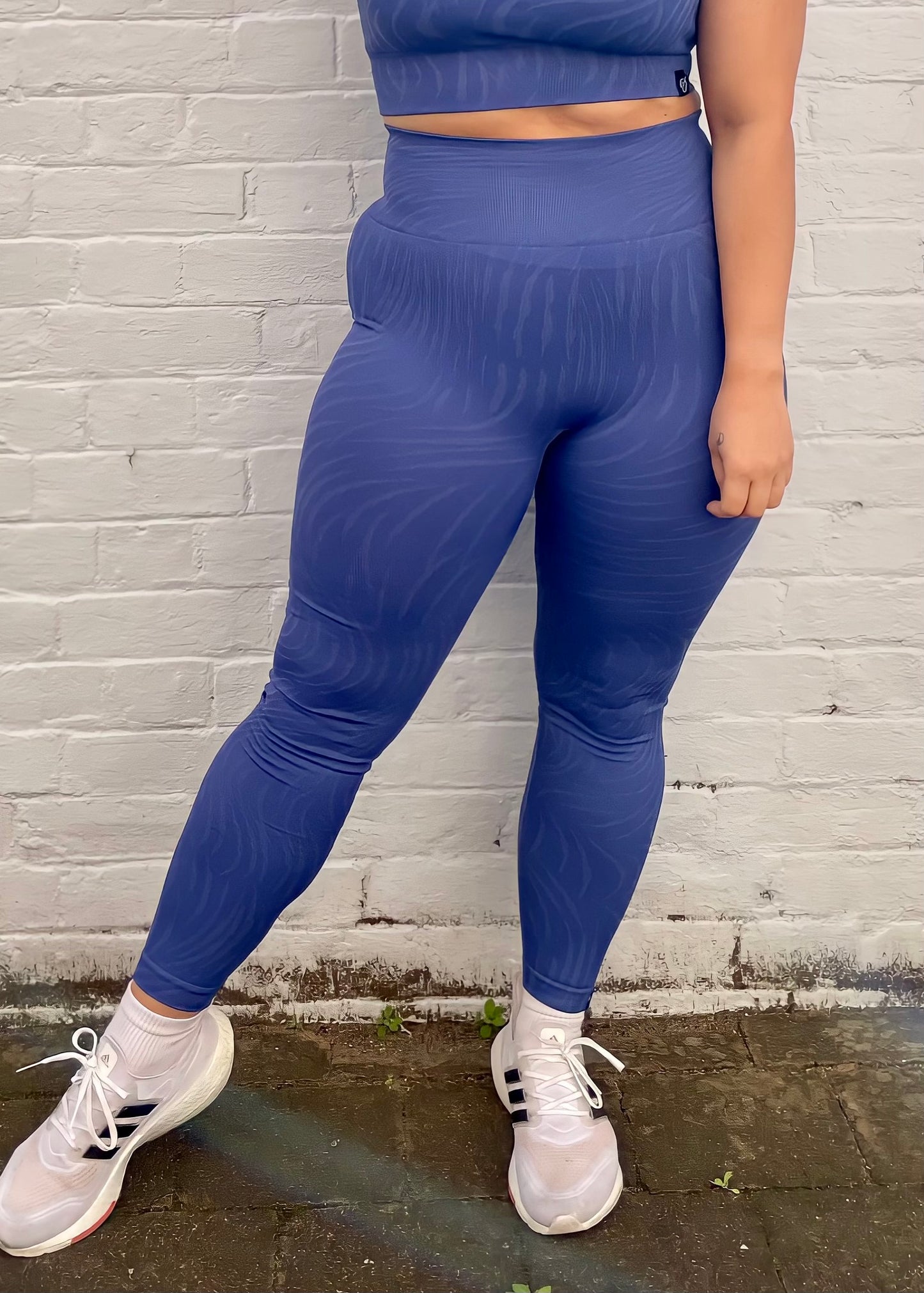 FUSION LEGGINGS in ROYAL BLUE PATTERN