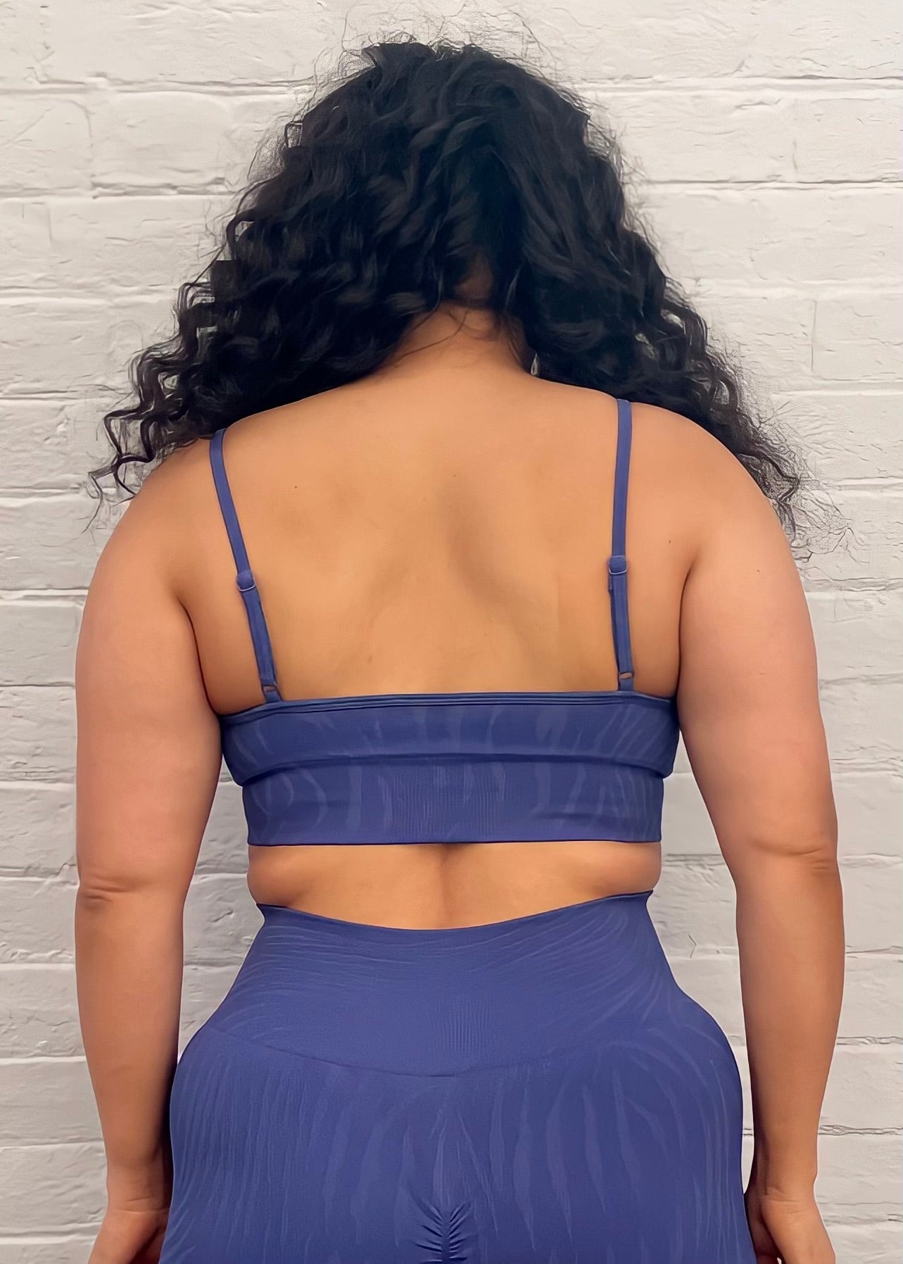 FUSION SPORTS BRA in ROYAL BLUE PATTERN