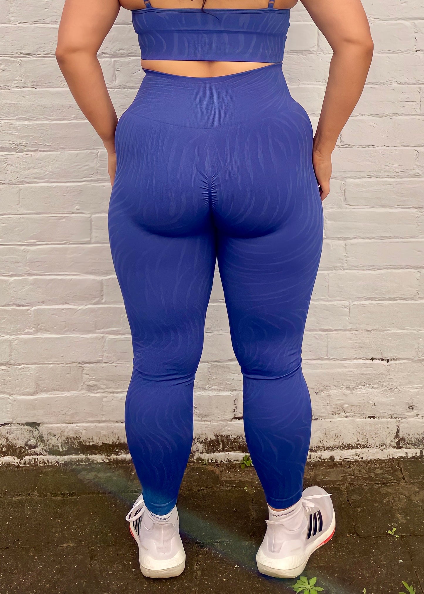FUSION LEGGINGS in ROYAL BLUE PATTERN