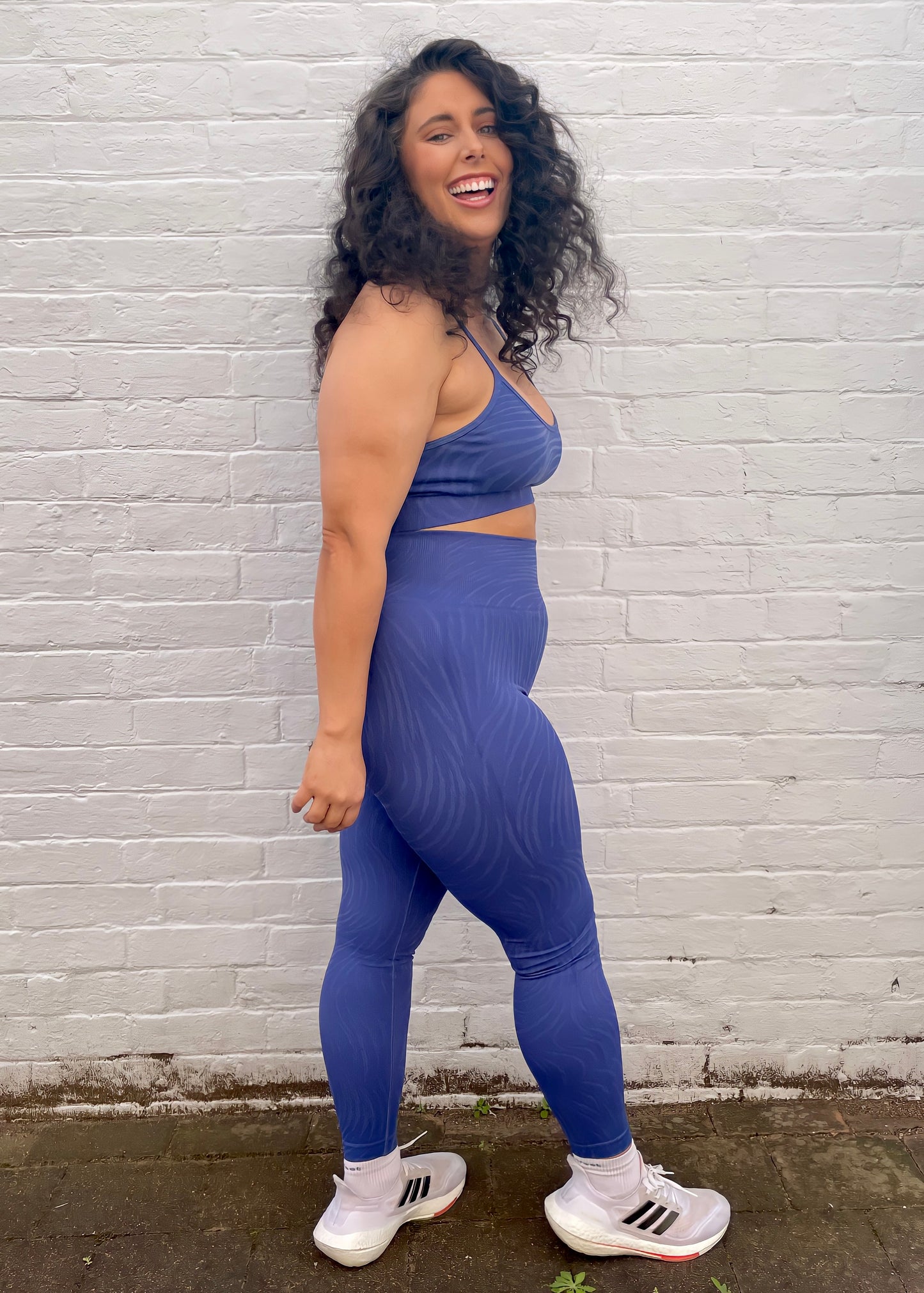 FUSION LEGGINGS in ROYAL BLUE PATTERN