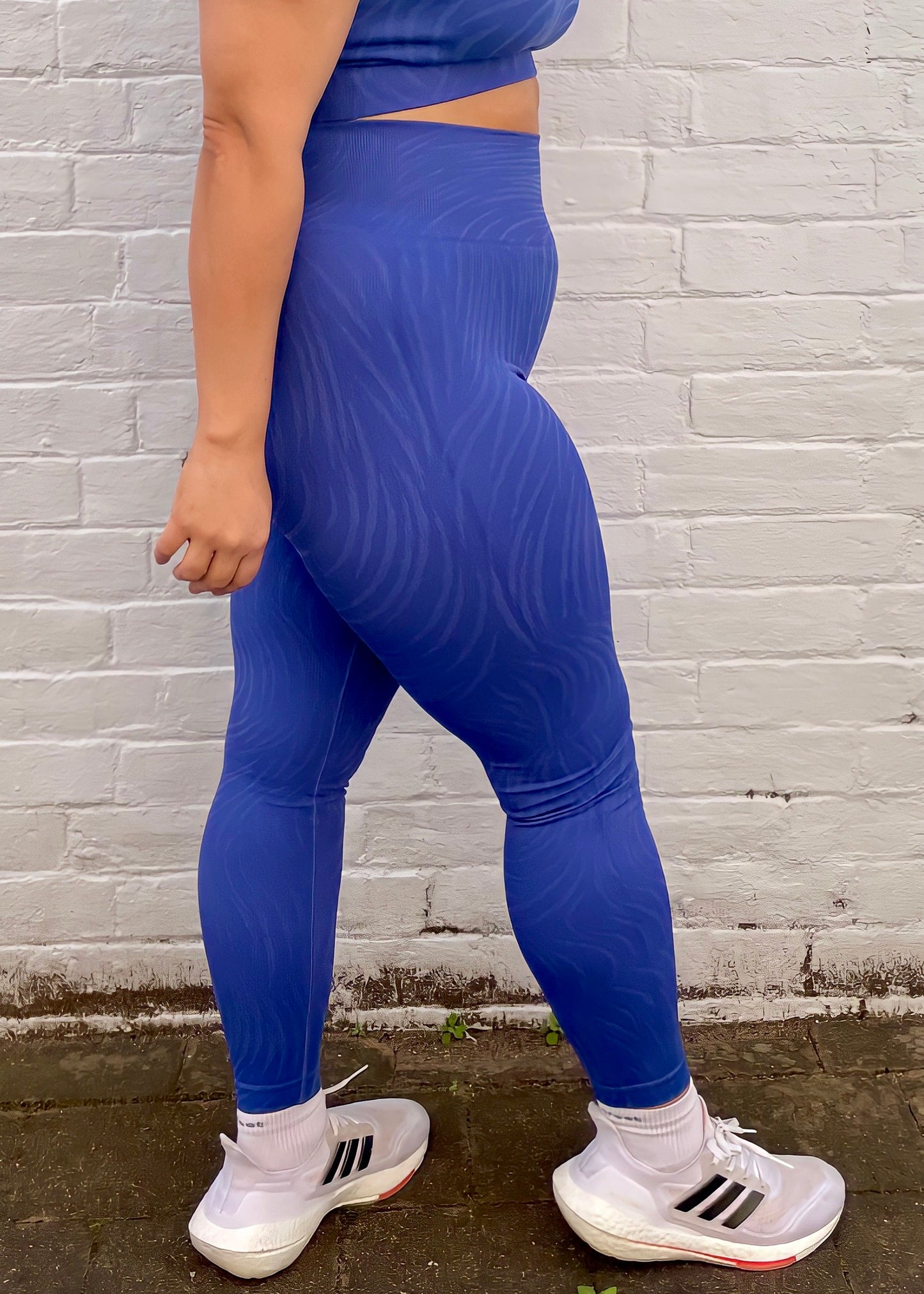 FUSION LEGGINGS in ROYAL BLUE PATTERN