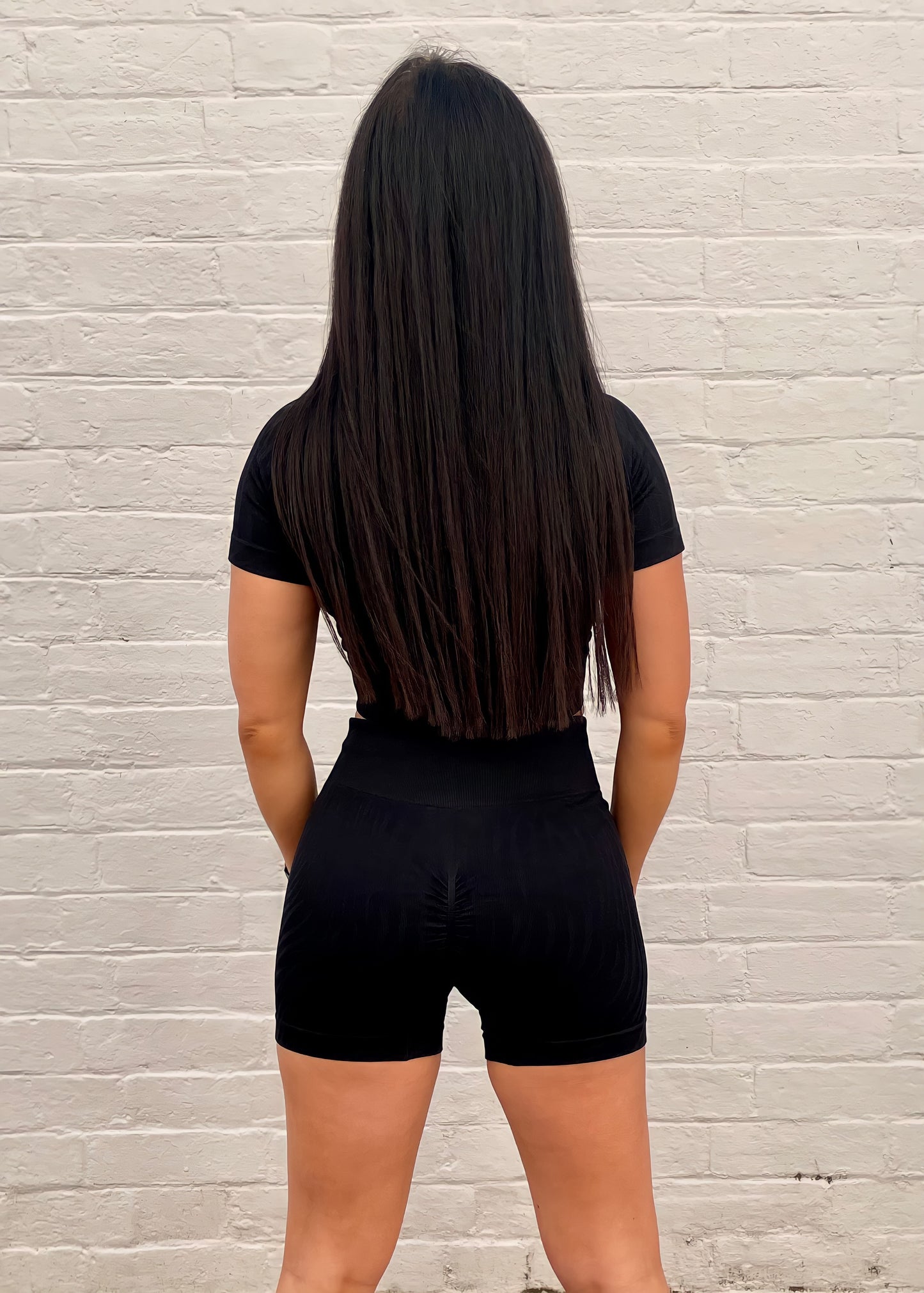 FUSION BIKE SHORTS in BLACK PATTERN