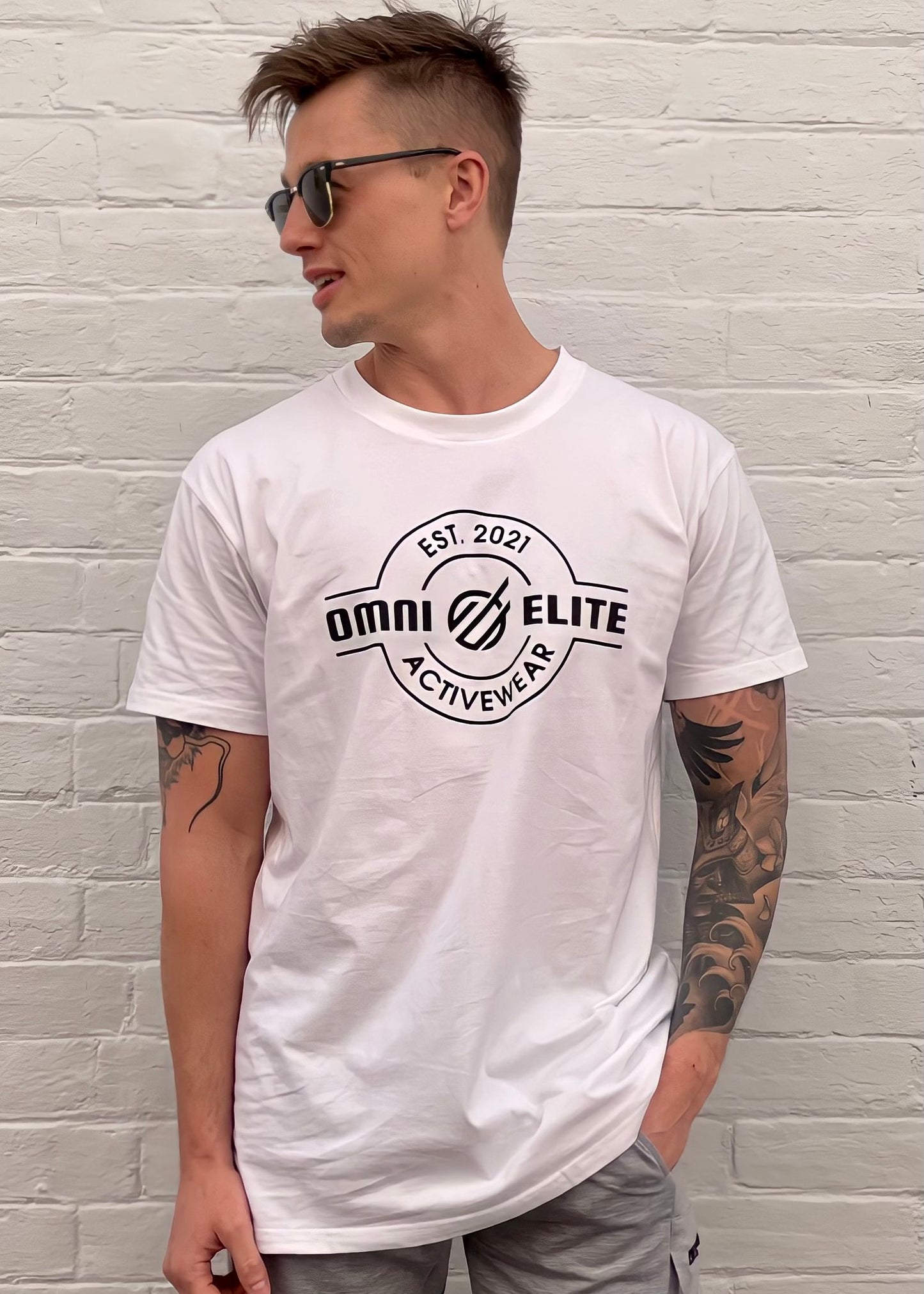 UNISEX ESTABLISHED TEE in WHITE
