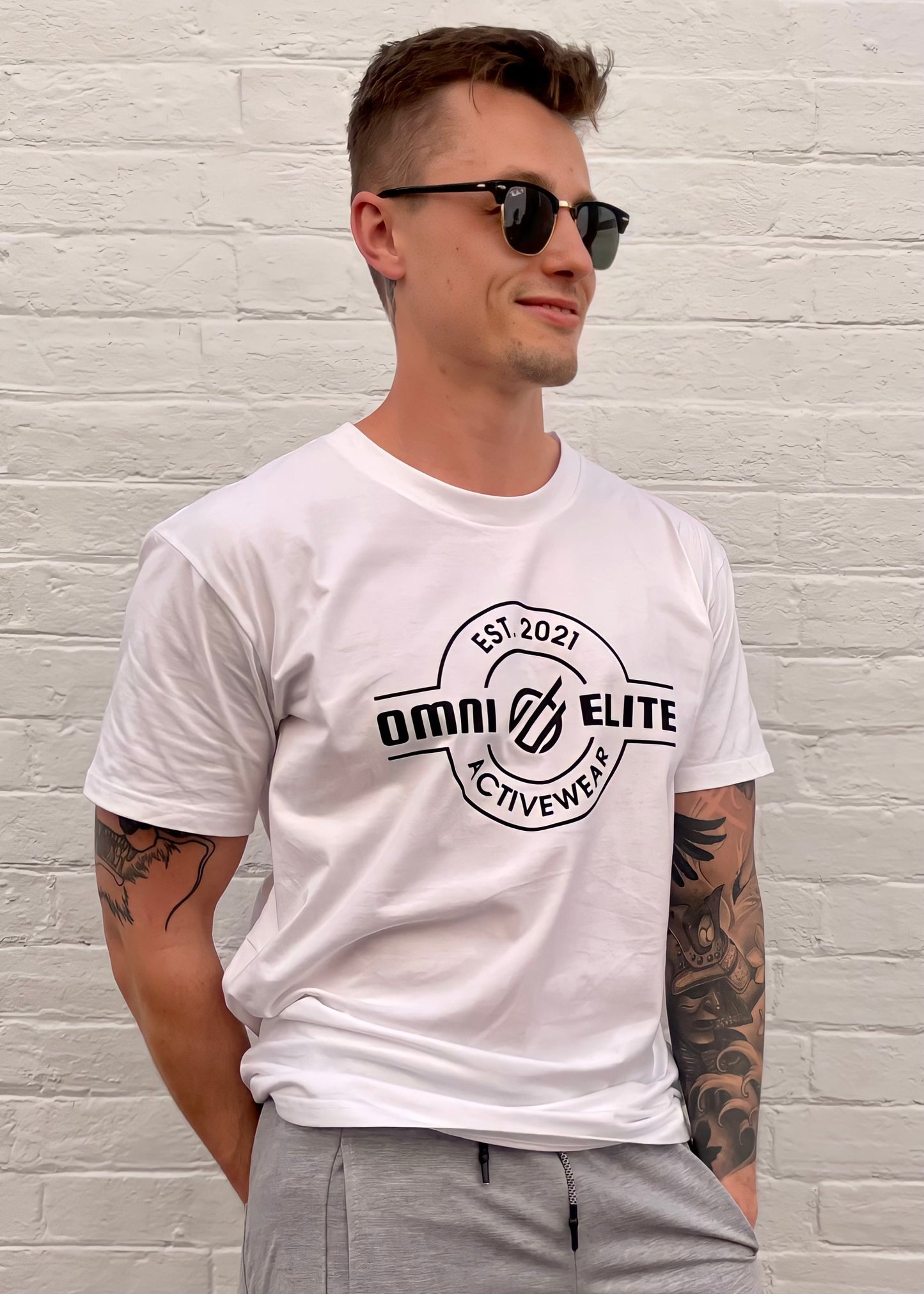 UNISEX ESTABLISHED TEE in WHITE
