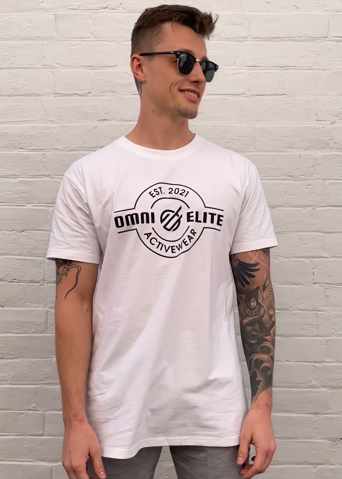 UNISEX ESTABLISHED TEE in WHITE