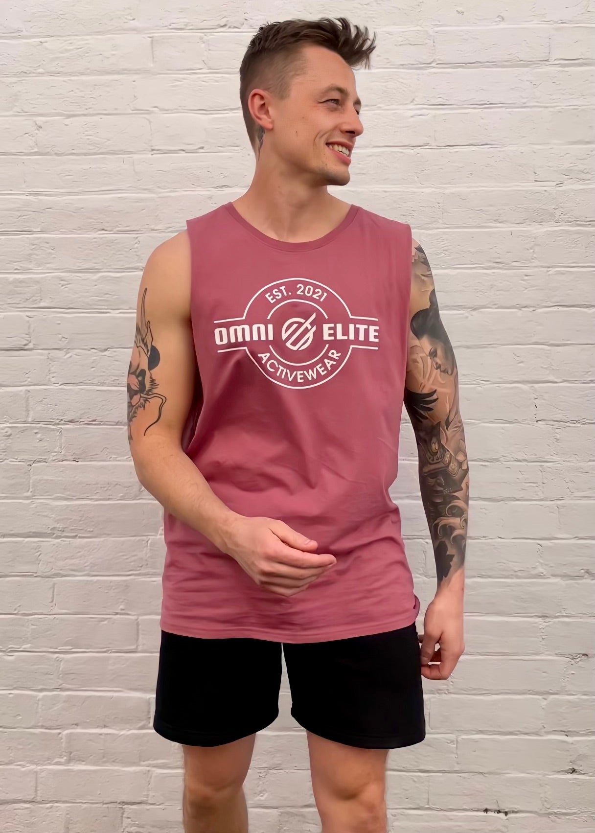 ESTABLISHED MUSCLE TANK in WASHED PLUM