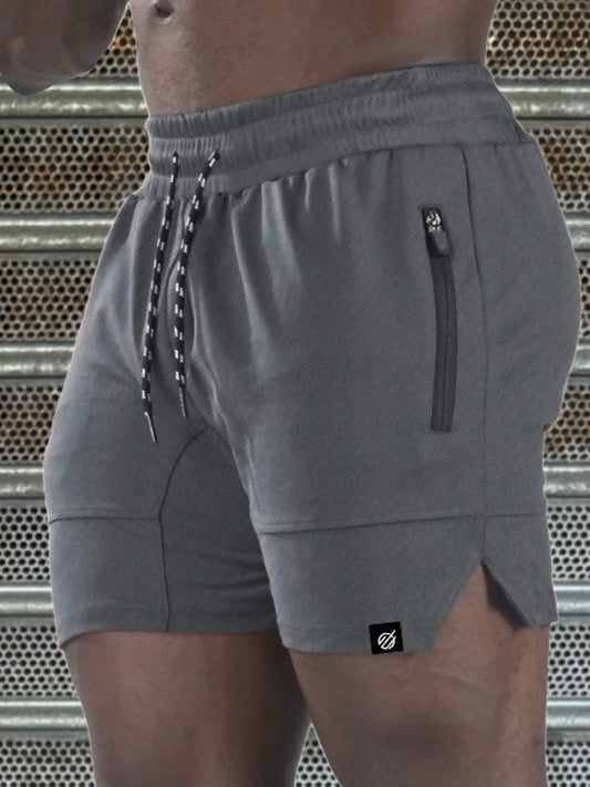 LS TRAINING SHORT in DARK GREY