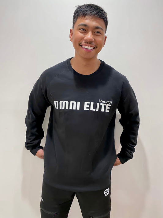 TEAM CREW JUMPER in BLACK (unisex)