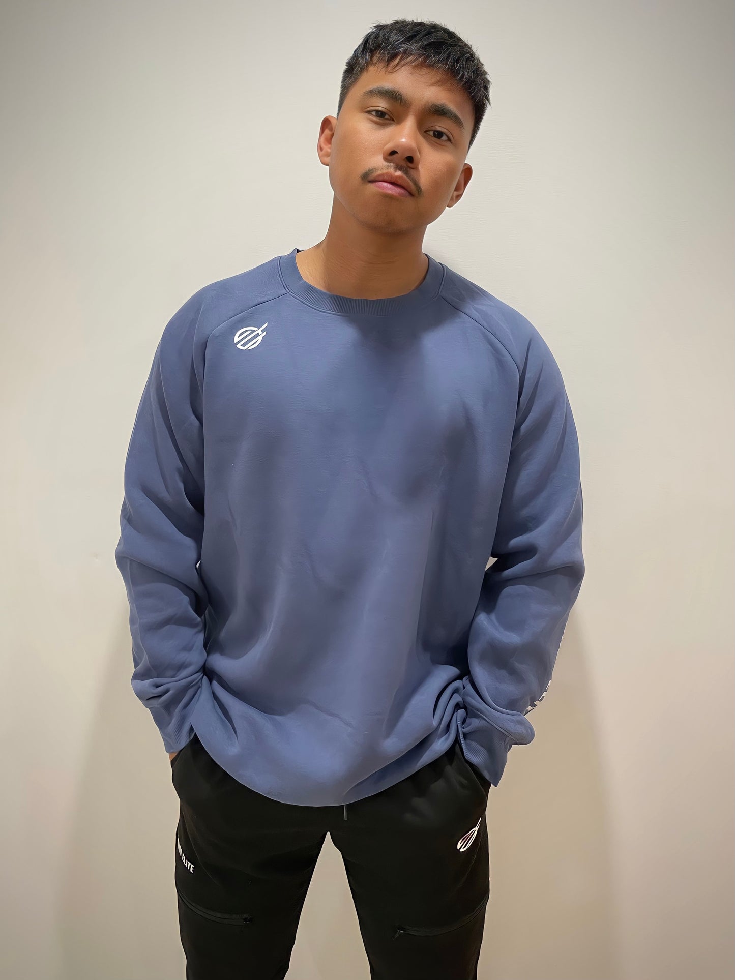 TEAM 2.0 CREW JUMPER in DUSTY BLUE (unisex)