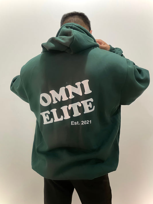 OMNI CLUB HOODIE in BOTTLE GREEN (unisex)