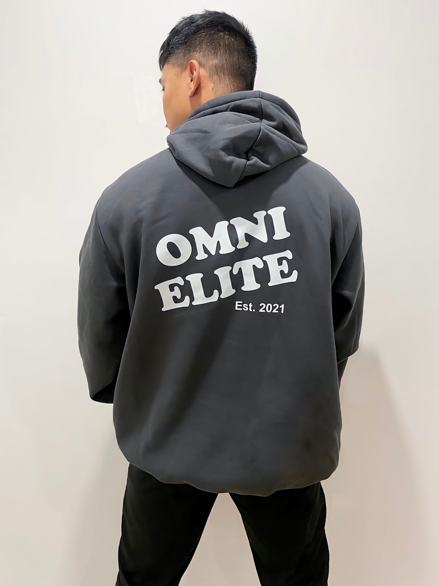 OMNI CLUB HOODIE in CHARCOAL (unisex)