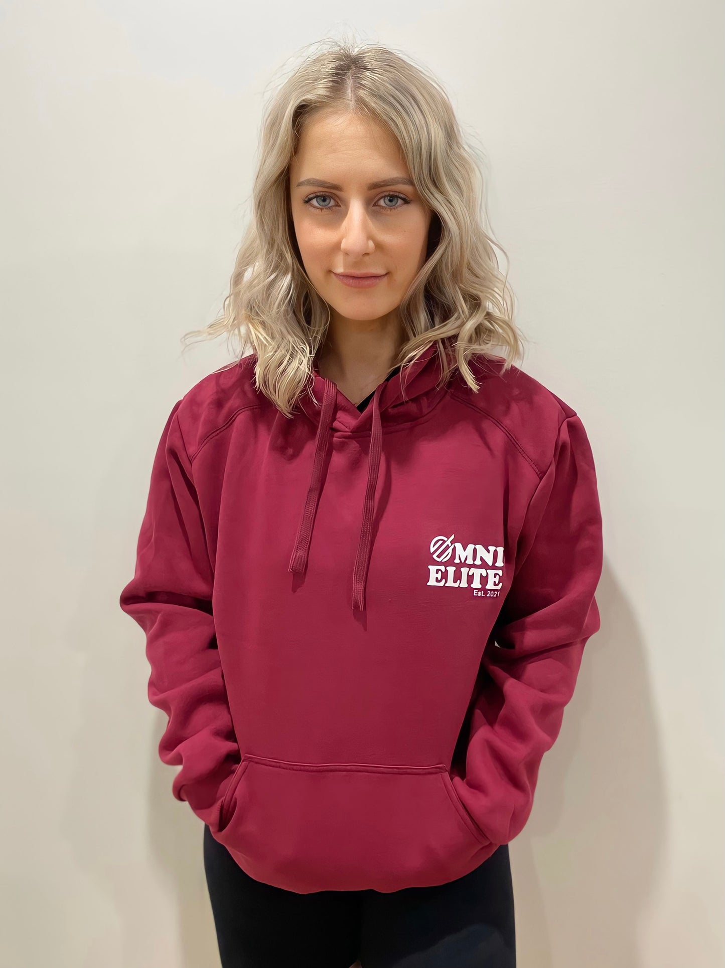 OMNI CLUB HOODIE in MAROON (unisex)