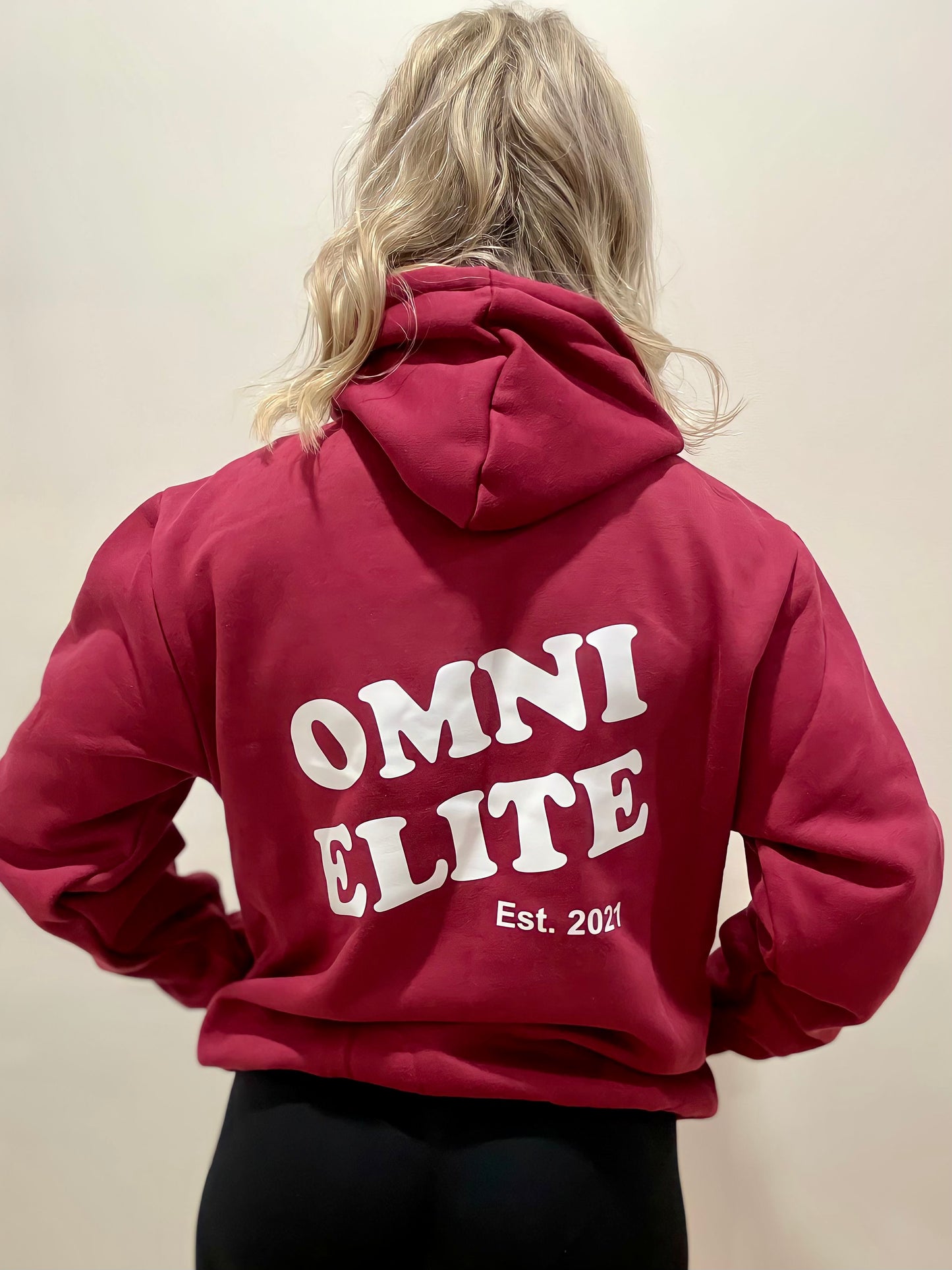 OMNI CLUB HOODIE in MAROON (unisex)