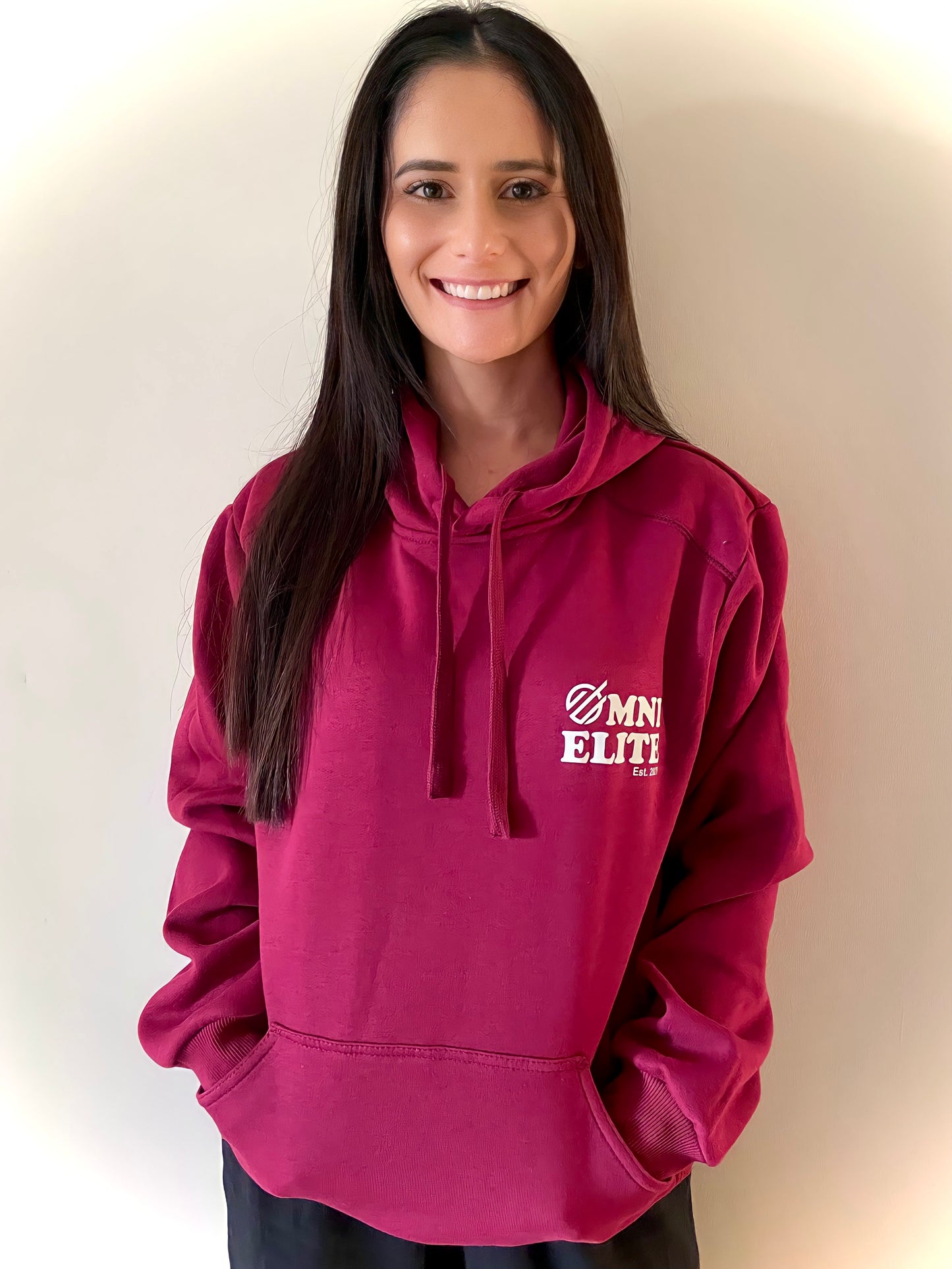 OMNI CLUB HOODIE in MAROON (unisex)