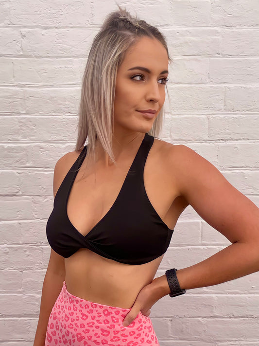 SKYE SPORTS BRA in BLACK