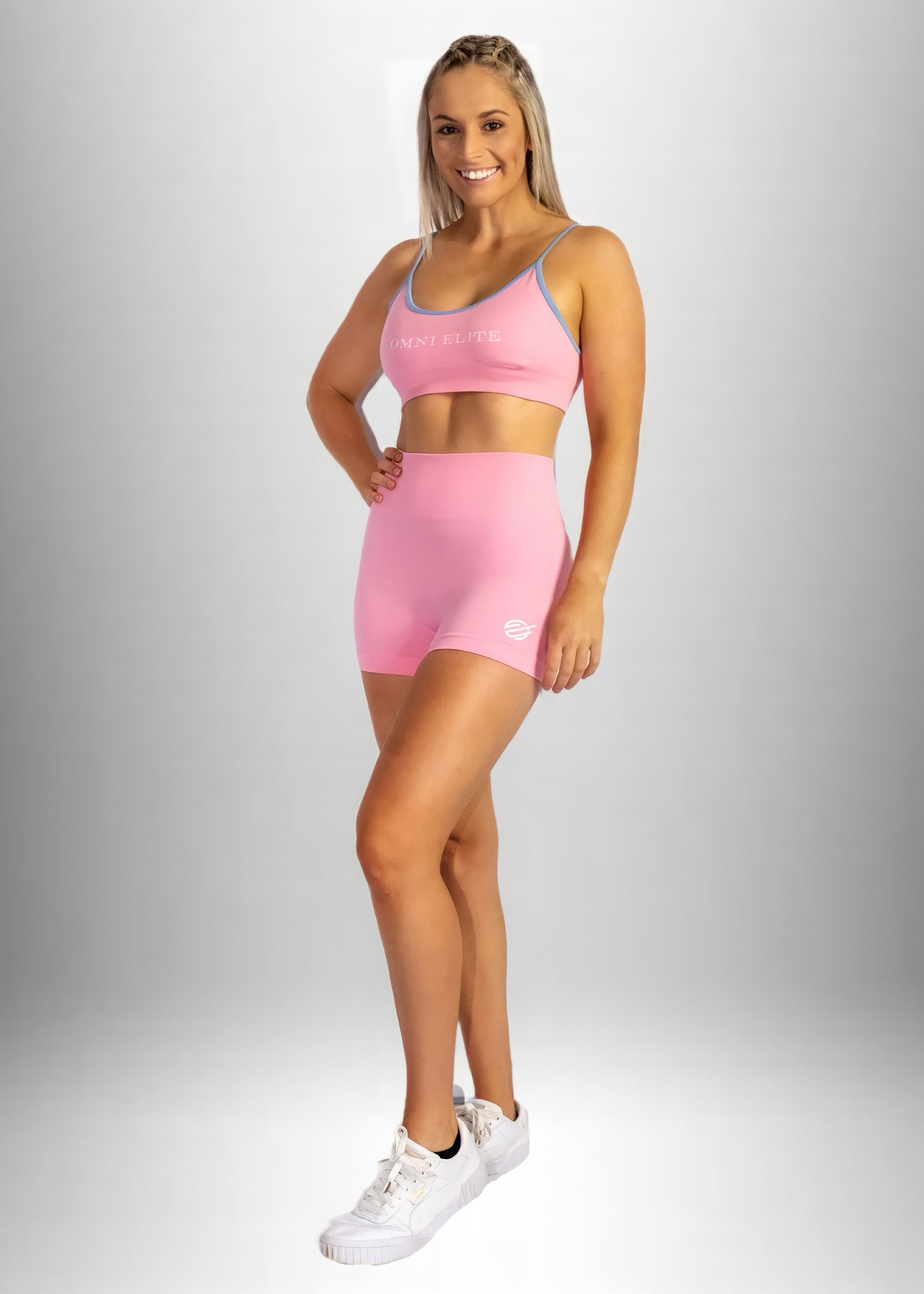 BRIGHT RY CUSTOM SPORTS BRA in Pink