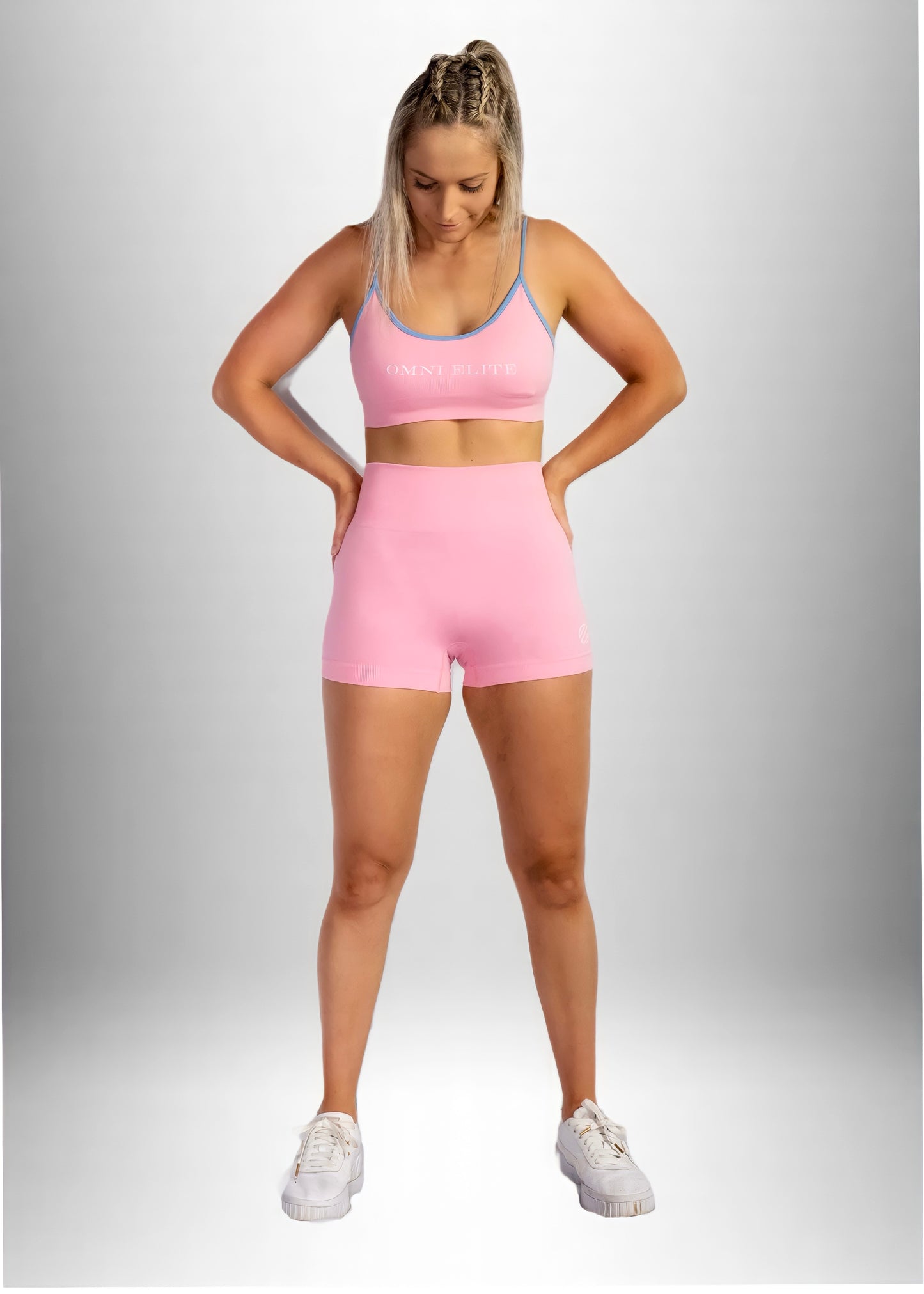 BRIGHT RY CUSTOM SPORTS BRA in Pink