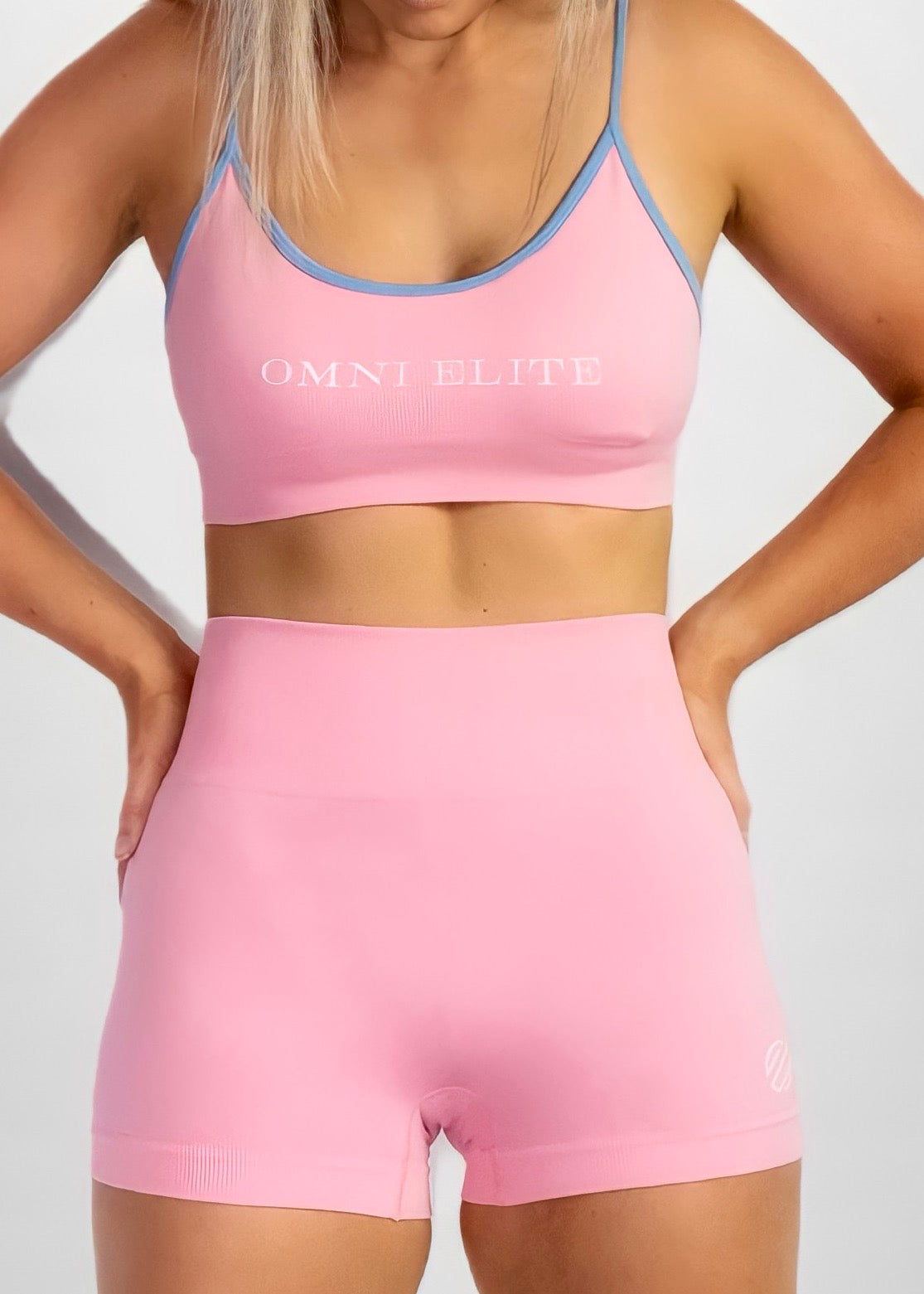 BRIGHT RY CUSTOM SPORTS BRA in Pink