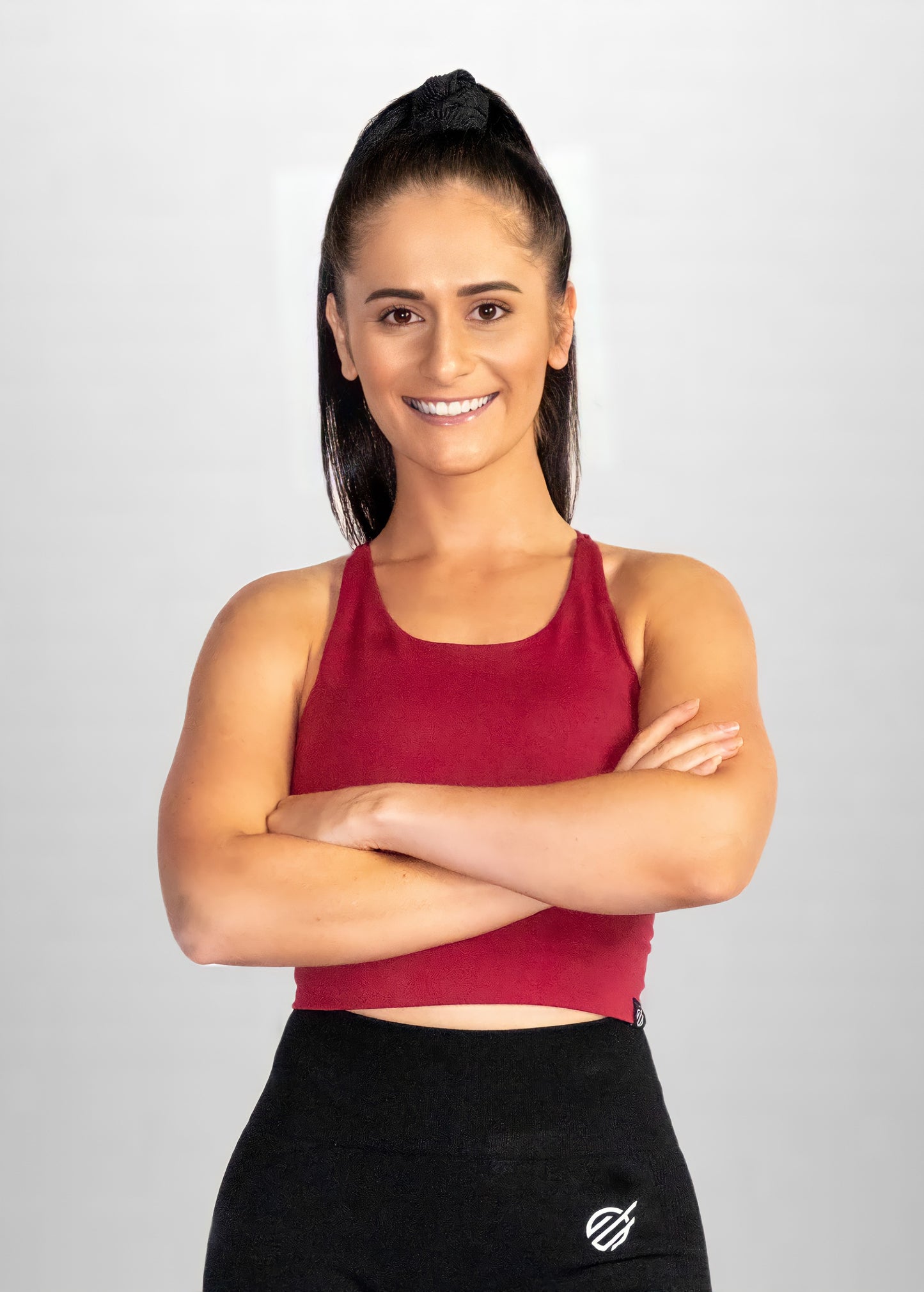 OMNI ORIGINAL CROP TOP in Maroon