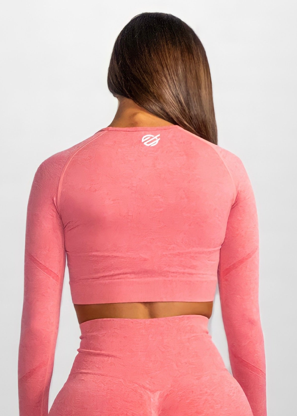 SEAMLESS KNIT LONG SLEEVE in Watermelon Pink