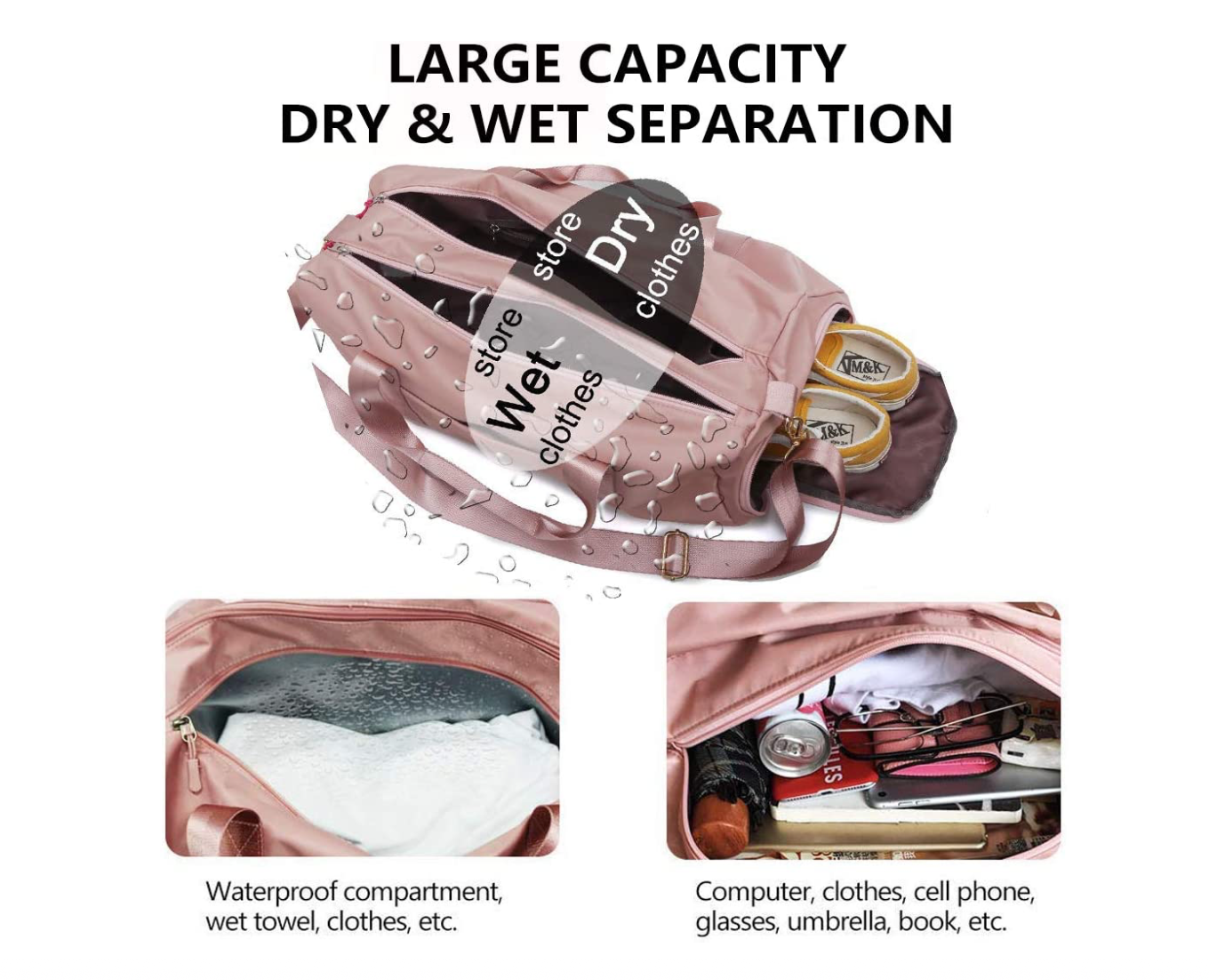 OE MULTI USE GYM BAG in Pink