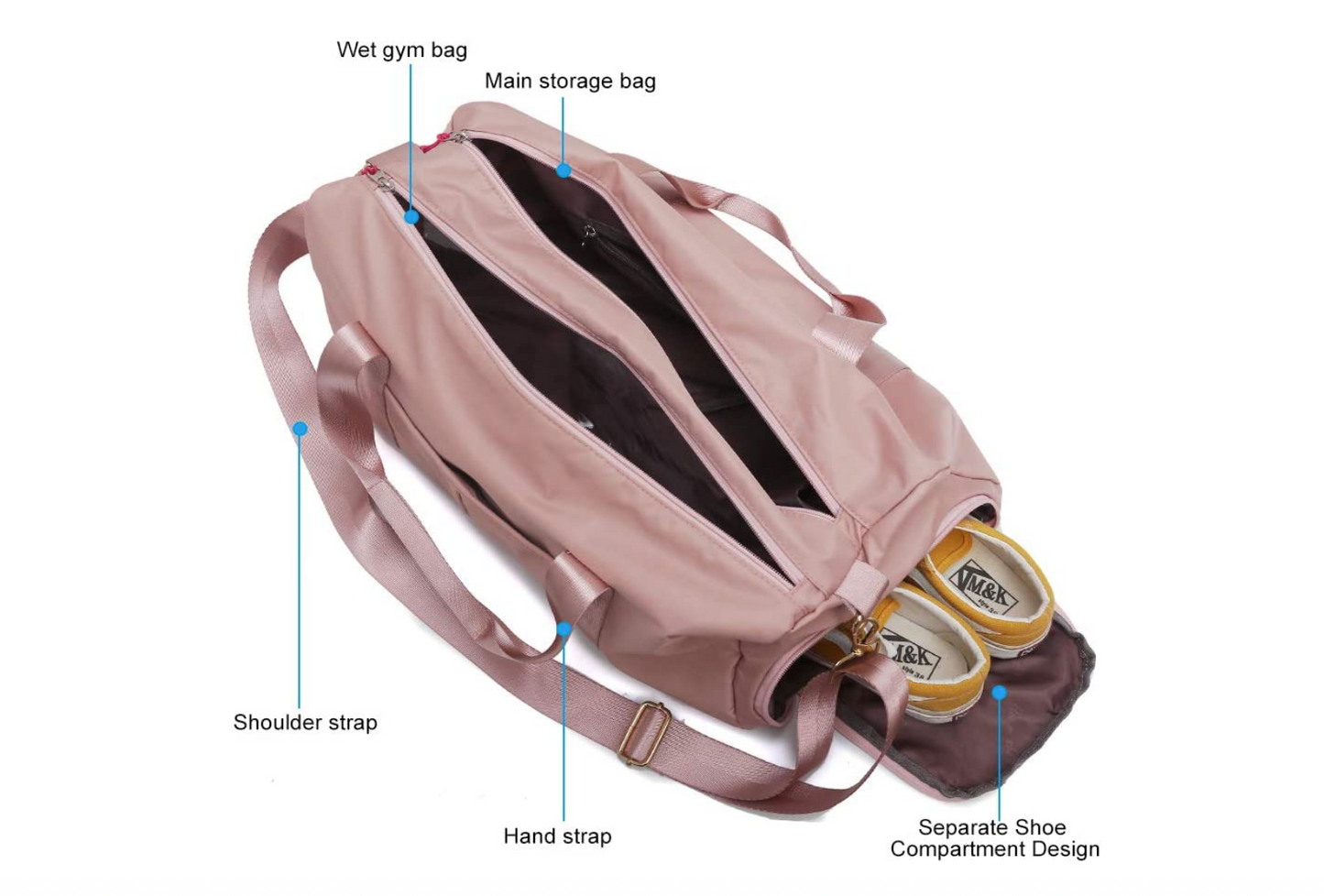 OE MULTI USE GYM BAG in Pink