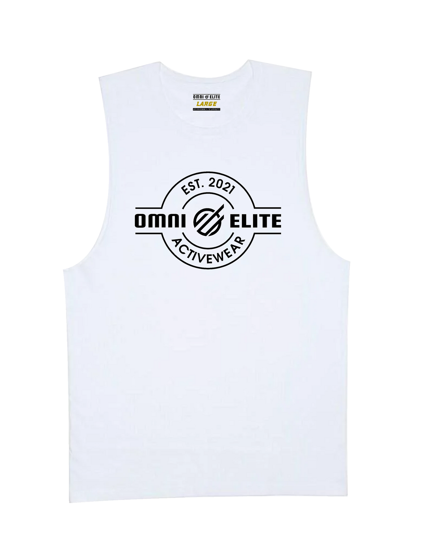 ESTABLISHED MUSCLE TANK in WHITE